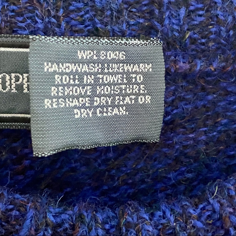Christopher Hayes Irish Wool Argyle Sweater Blue Tan Size XL - Picture 4 of 8